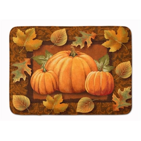 Carolines Treasures Carolines Treasures PTW2009RUG Pumpkins & Fall Leaves Machine Washable Memory Foam Mat PTW2009RUG